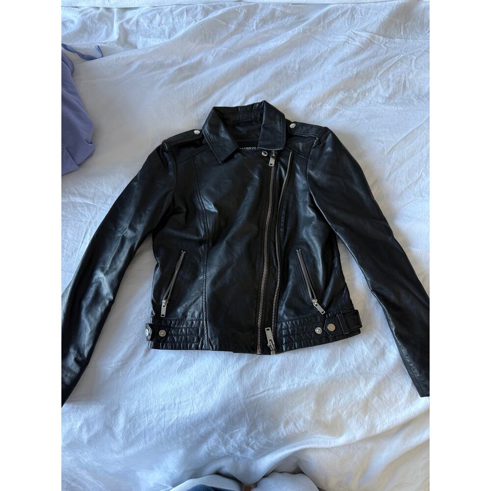 Barney’s originals leather jacket
